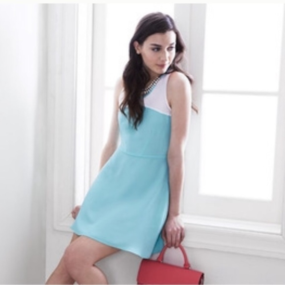 THE letter Racerback A-Line Sheer Naked Dress in Mint sz M